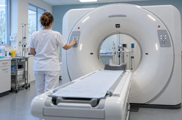 Pracownia tomografii komputerowej wykorzystywanej w diagnostyce płuc